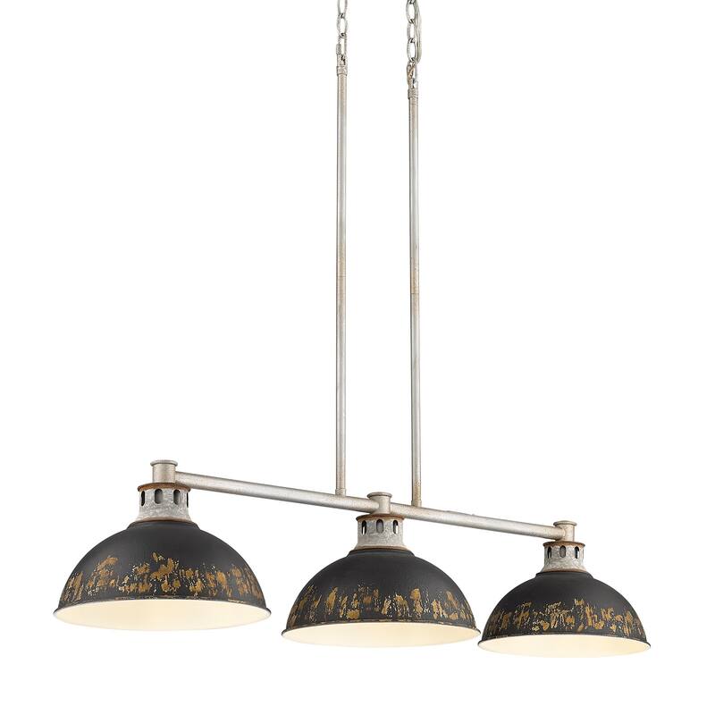 Golden Lighting 0865-3LP ABI Kinsley 3 Light Linear Pendant with