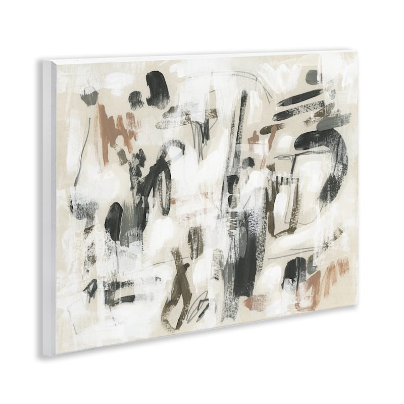 Stupell Chaotic Earthy Strokes Wall Plaque Art Design By June Erica Vess