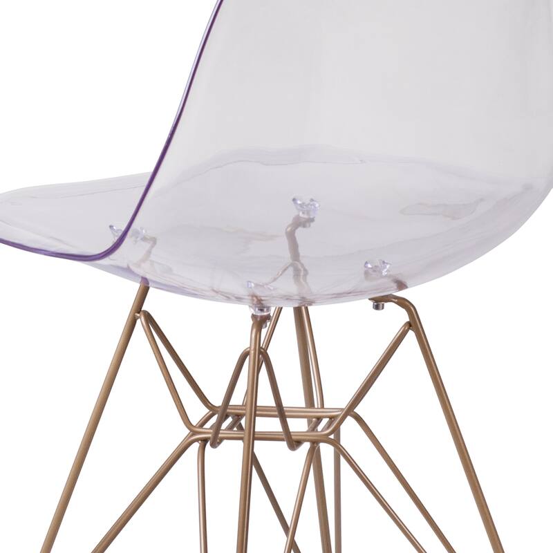 Chair with Gold Metal Base - Hospitality Seating - Accent and Side Chair