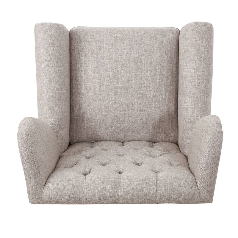30" High Back Button Tufted Chair