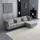 4-piece Sofa Sectional with Ottoman and Metal legs