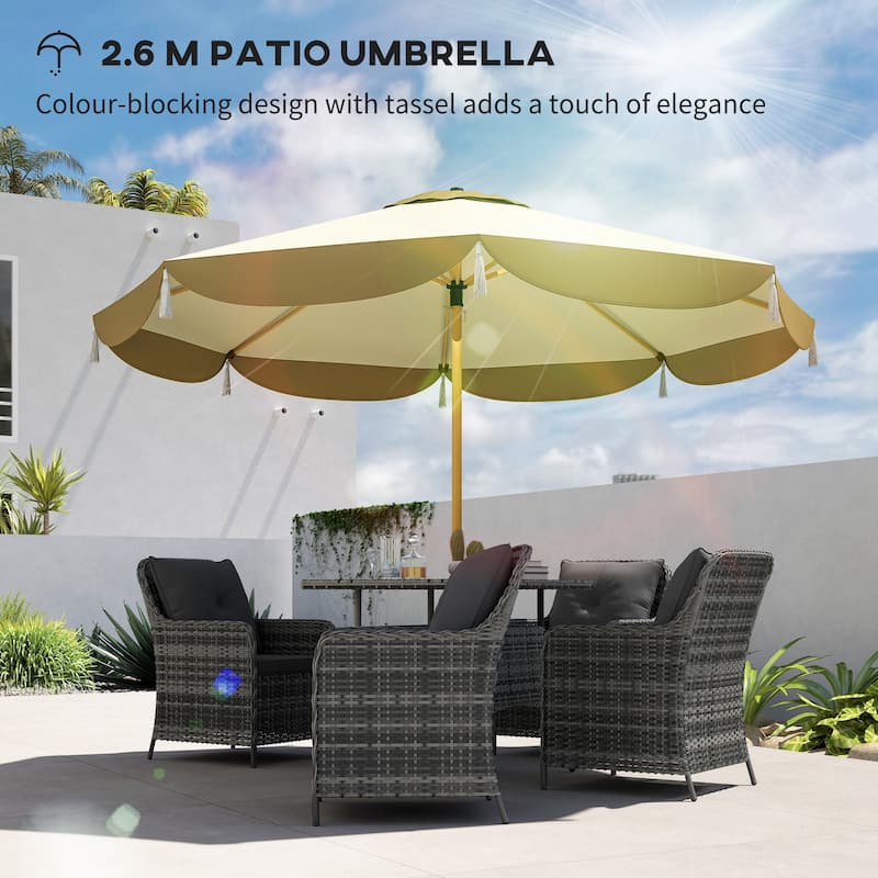 7.5 striped patio umbrella 7.5 ft. Market Aluminum Patio Umbrella in Striped Blue and White DL-SS21036