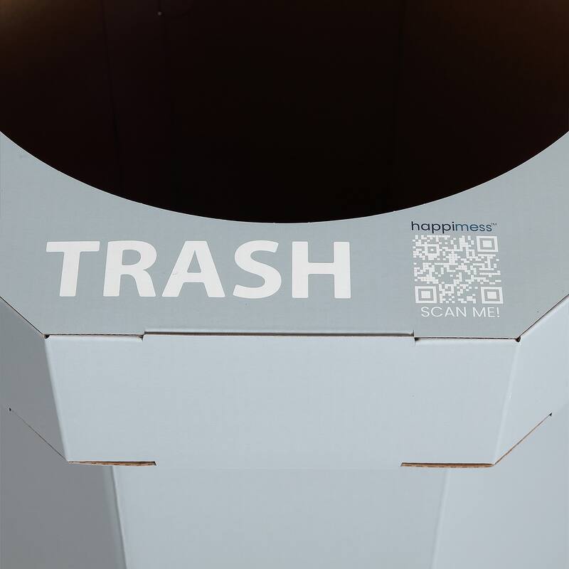 25-Gallon Disposable Cardboard Event Trash Can and Recycling Bin (Set of 2)