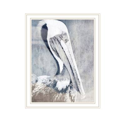TrendyDecor4U Contemporary "A Pelicans Waits for Food" Framed Print Wall Art