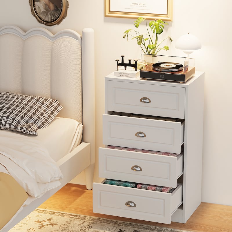4-Drawer Dresser Storage Cabinet for Hallway, Living Room & Bedroom