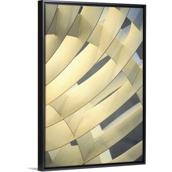 Shop Abstract Architectural Design Black Float Frame Canvas Art