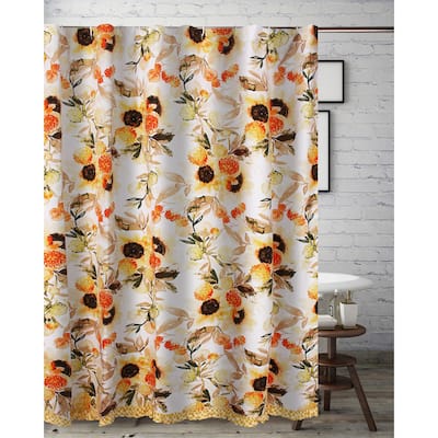 Greenland Home Fashions Somerset Country Farmhouse Shower Curtain 72x72-inch
