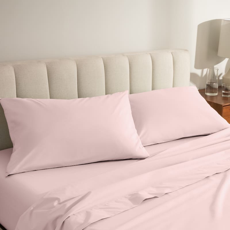 Bare Home Organic Cotton Percale Pillowcase Set (Set of 2)