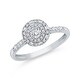 preview thumbnail 1 of 1, 10K White Gold 1/3ct TDW Diamond Baguette and Round Engagement Ring (I-J, I1)