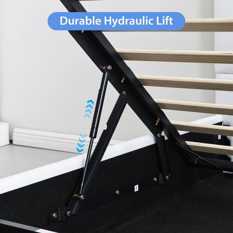 Plywood Frame Full Upholstered Platform Bed