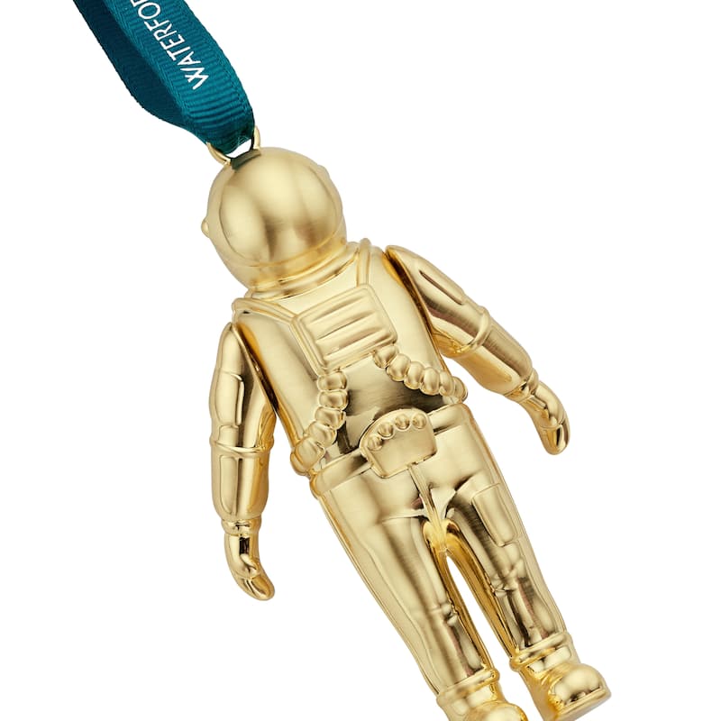 Waterford Christmas Spaceman Golden Ornament