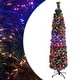 preview thumbnail 1 of 40, vidaXL Christmas Tree Decoration Artificial Slim Tree with Stand Fiber Optic