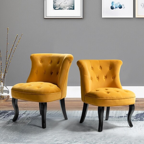 overstock yellow accent chair
