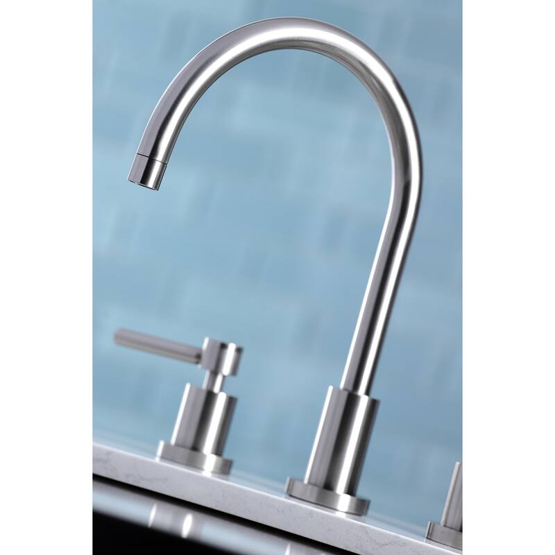 Kingston Brass Concord Deck Mount Widespread Kitchen Faucet