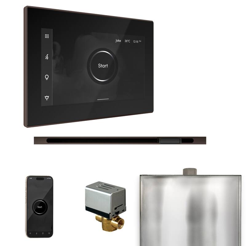 Mr Steam BXL Xbutler Linear Package Steam Shower Control Package with - Black / Oil-Rubbed Bronze