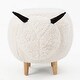 preview thumbnail 2 of 13, Pearcy Faux Fur Sheep Ottoman by Christopher Knight Home - 26.75" L x 17.50" W x 18.00" H