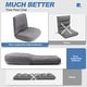 preview thumbnail 9 of 9, Folding Padded Floor Chair with with Adjustable Backrest for Lounge Meditation or Gaming