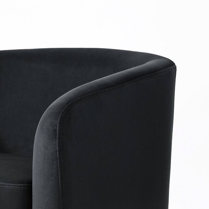 Modern Barrel Swivel Accent Chairs For Living Room