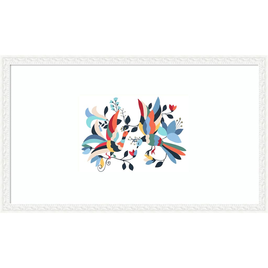 Otomi No. 1 by CATS AND DOTZ Wood Framed Wall Art Print - Bethany White
