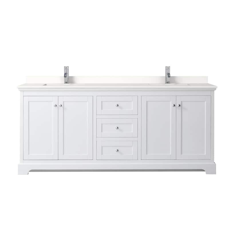 Wyndham Collection WCV232380D-QTZ-UNSMXX Avery 80" Free Standing