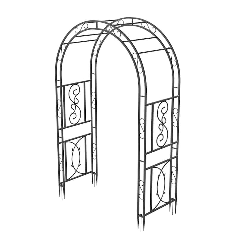 Heavy Duty Metal Garden Large Arch Arbor Trellis Wedding Ceremony Frame