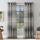 preview thumbnail 1 of 10, Scott Living Atlantic Ombre Open Weave Sheer Grommet Curtain Panel, Single Panel 52 x 96 - Gray