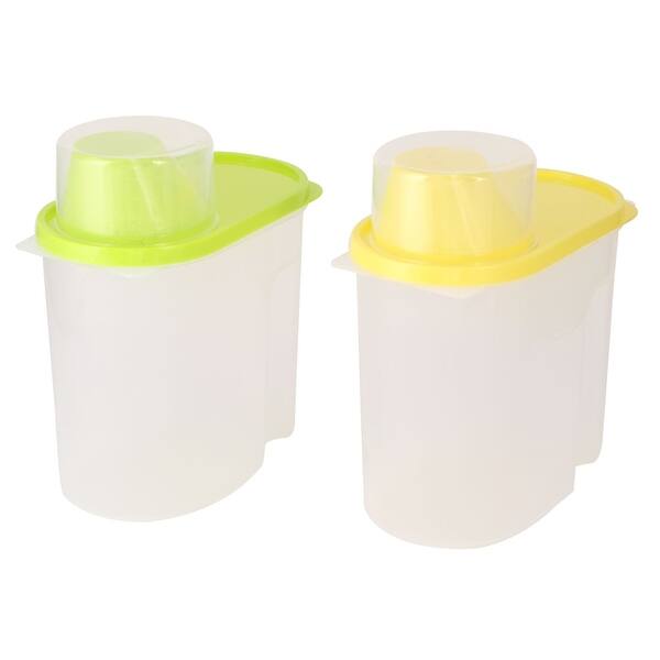6-Piece/1.5L Food Storage Containers Set w/Easy Lock Lid, Airtight PLA