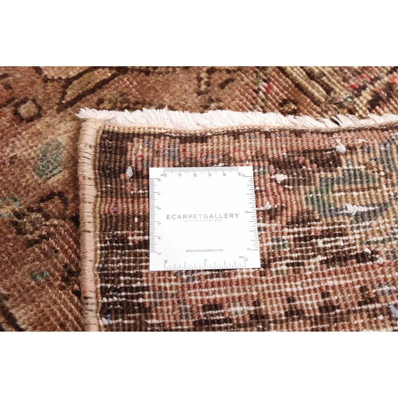 ECARPETGALLERY Hand-knotted Antalya Vintage Brown Wool Rug - 6'5 x 9'0