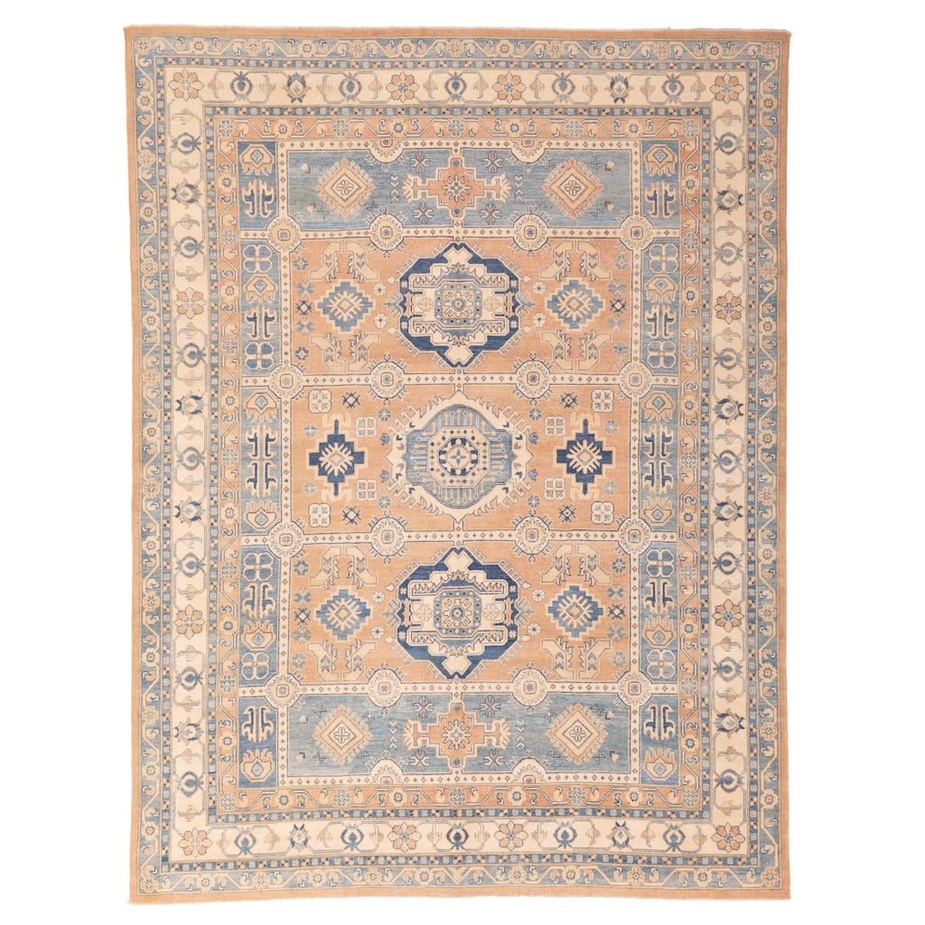 ECARPETGALLERY Hand-knotted Finest Ghazni Copper Wool Rug - 8'11 x 11'8