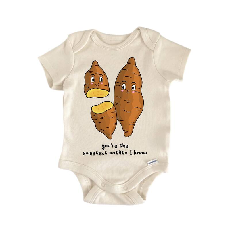 Sweetest Potato Best Friends Bff Bestie Valentine's Day - Baby Boy Girl Bodysuit - Natural - 0-3M