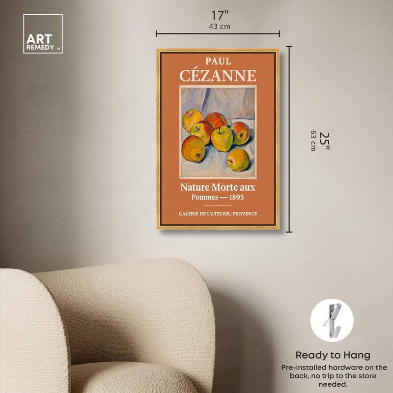 Apples of Cezanne Canvas by Art Remedy