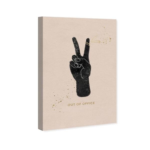 Shop Wynwood Studio Out Of Office Typography And Quotes Wall Art Canvas Print Inspirational Quotes And Sayings Black Gold Overstock 31586545