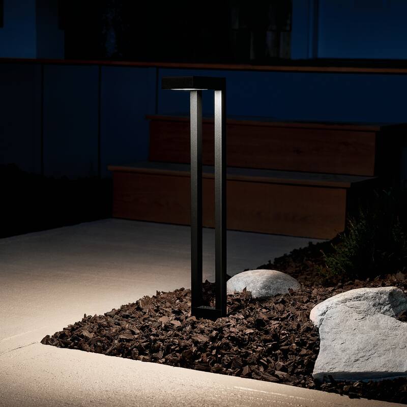 Kichler Lighting Two Arm Contemporary Path Light in Black Brass - 22