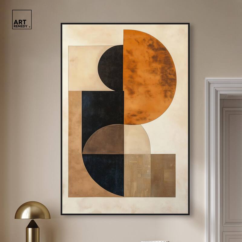Divided Circle II Canvas by Art Remedy