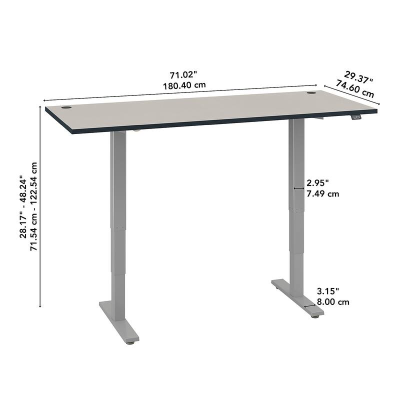 Bush Business Furniture Move 40 Series 72x30 Adjustable Standing Desk