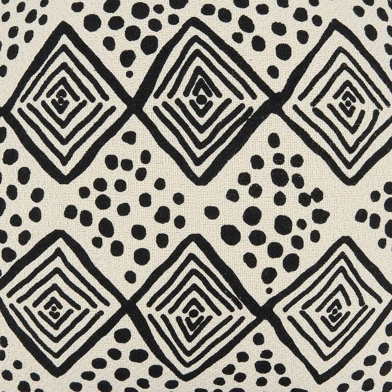 Throw Pillow With Mudcloth Design