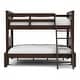 preview thumbnail 7 of 15, Dylan Transitional Walnut Solid Wood Convertible Bunk Bed by Furniture of America