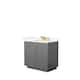 Option Dark Gray, Gold Trim, Giotto Quartz Top