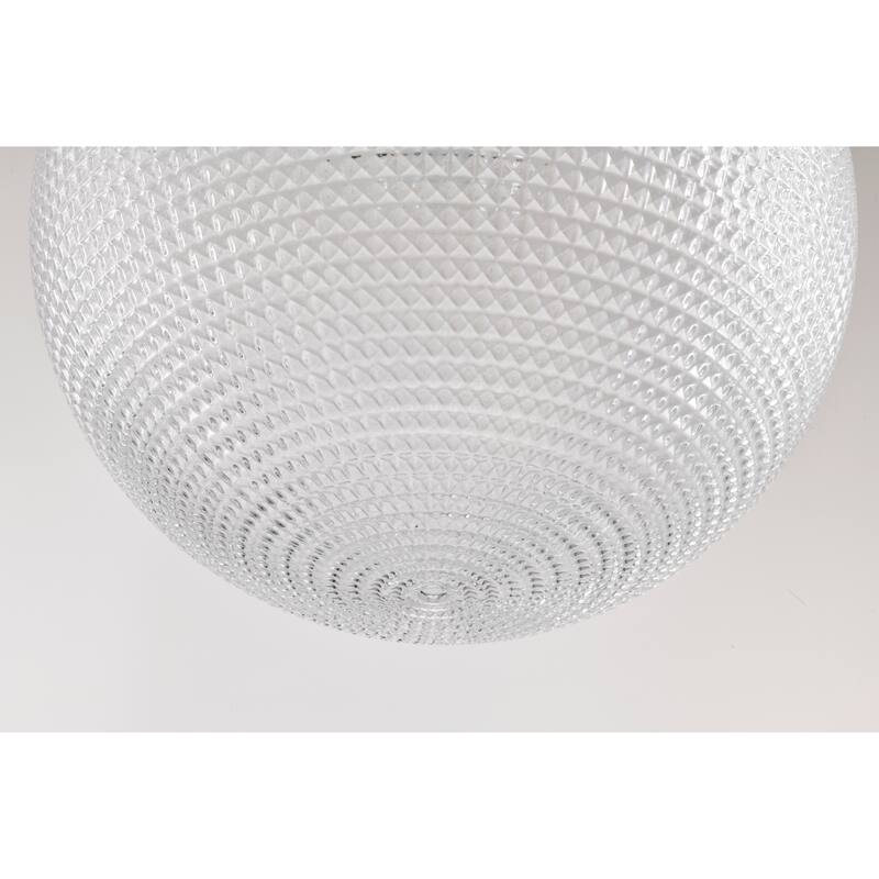 Sokix Frosted Pyramidical Glass Globe Pendant Ceiling Lamp Downrod