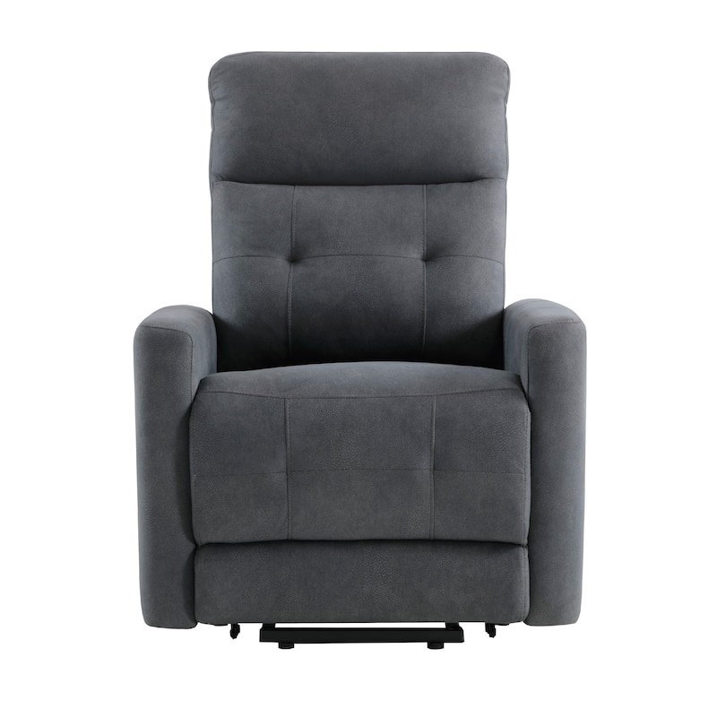 Woxo Power Lift Recliner Chair with Heat, Massage, Gray Microfiber