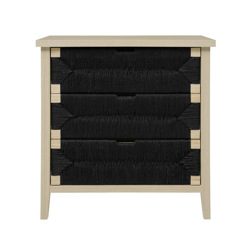 Rope Woven Drawer Storage Cabinet Chest of Drawers Hallway Cabinet