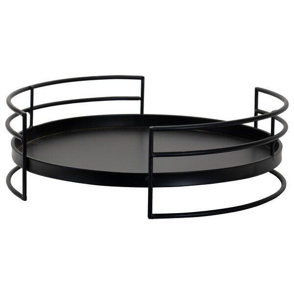 Foreside Home & Garden Modern Matte Black 16 x 15.25 inch