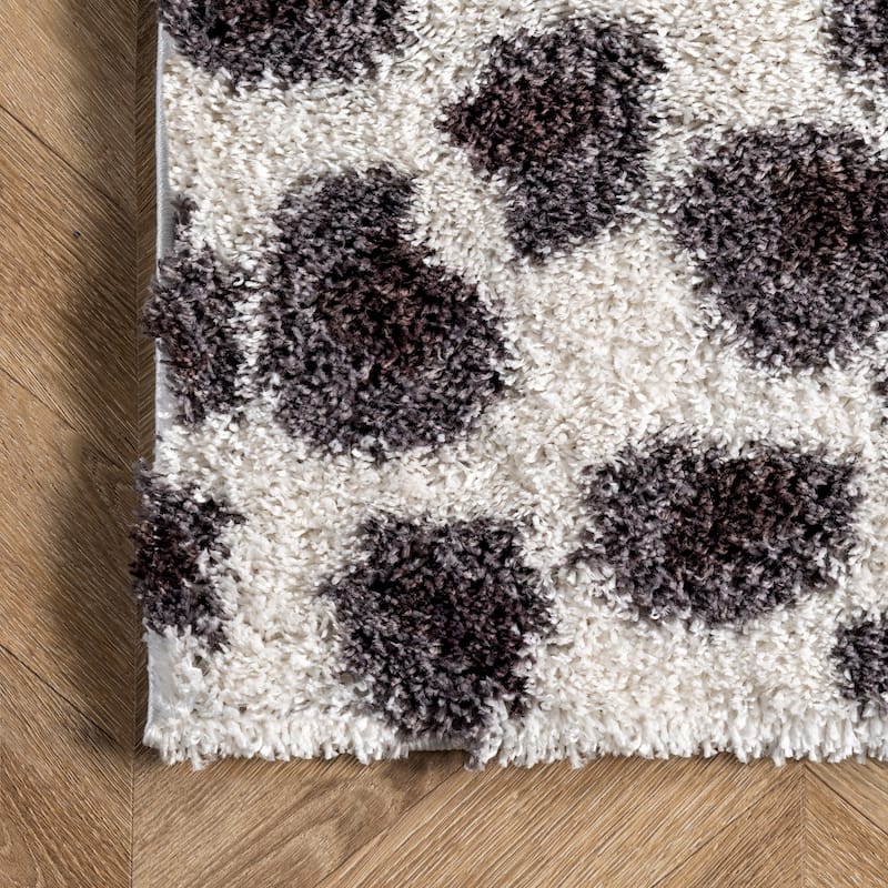 Nuloom Lennon Cozy Shag Leopard Area Rug