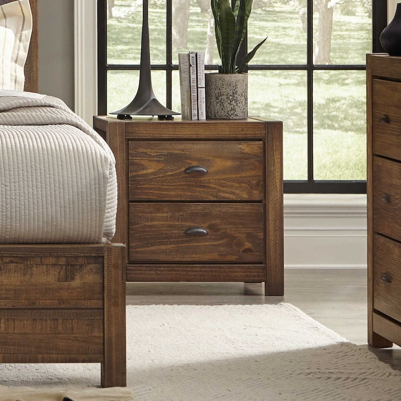 Montauk Solid Wood 2-drawer Nightstand