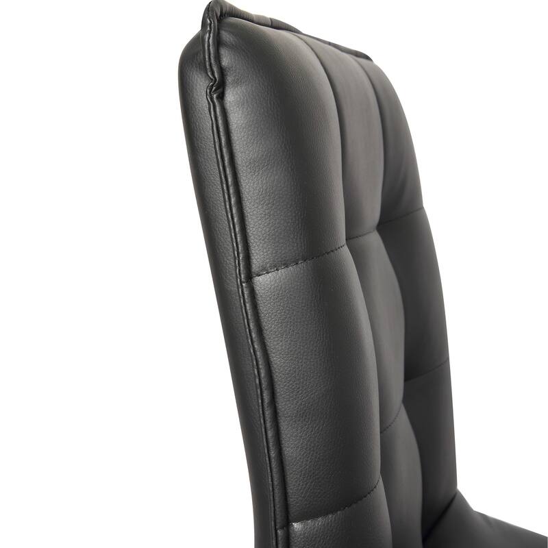 Porthos Home Leona Adjustable Steel and Faux Leather Office Chair