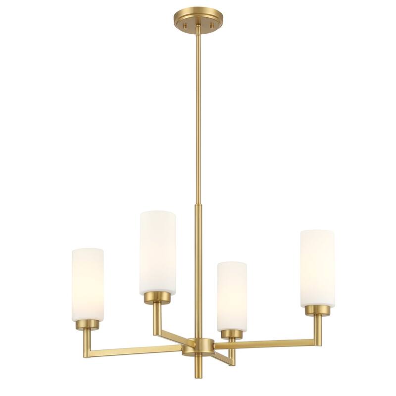 Bellevue SHCH83096 4 Light 26" Wide Chandelier with Opal Glass Shades