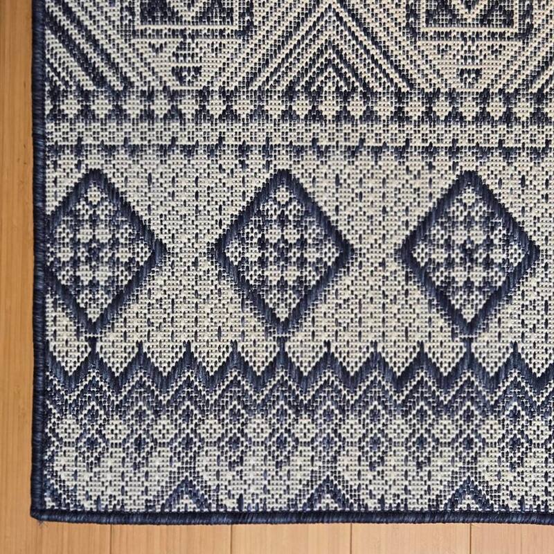 Tropea Darcy Indoor Outdoor Flatweave Area Rug Boho Geometric Polypropylene