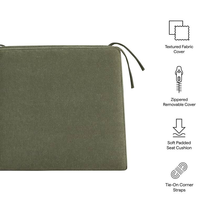 Jax Fabric Dining Chair Seat Cushion