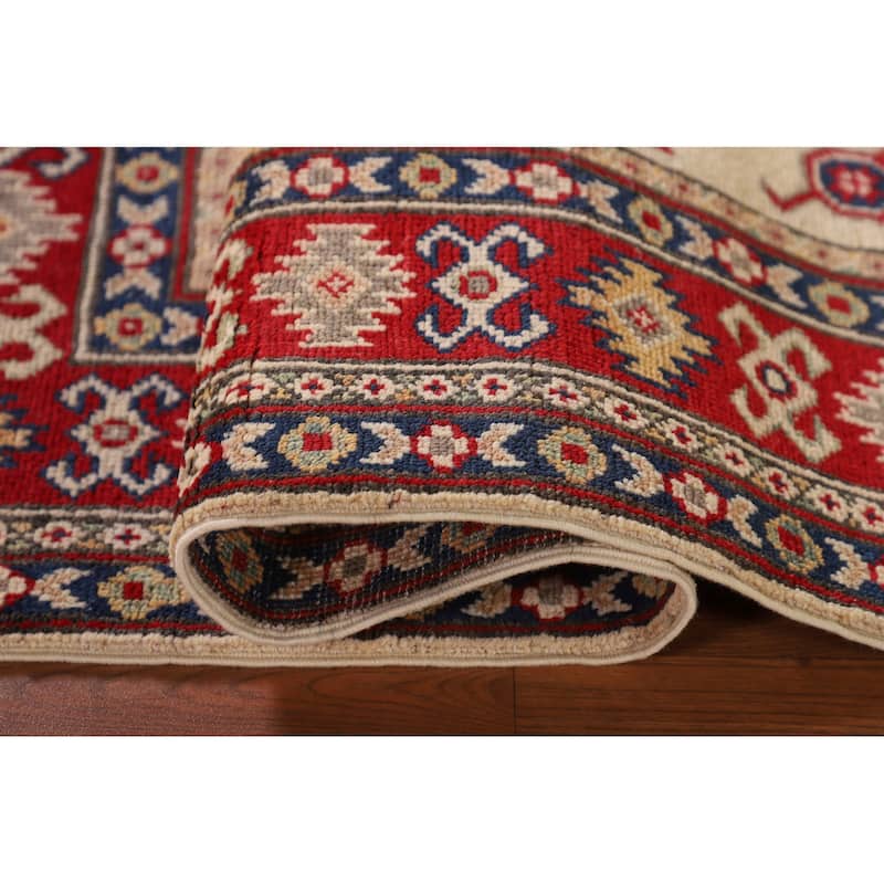 Kazak Oriental Accent Rug Hand-Knotted Wool Carpet - 3'5"x 4'9"