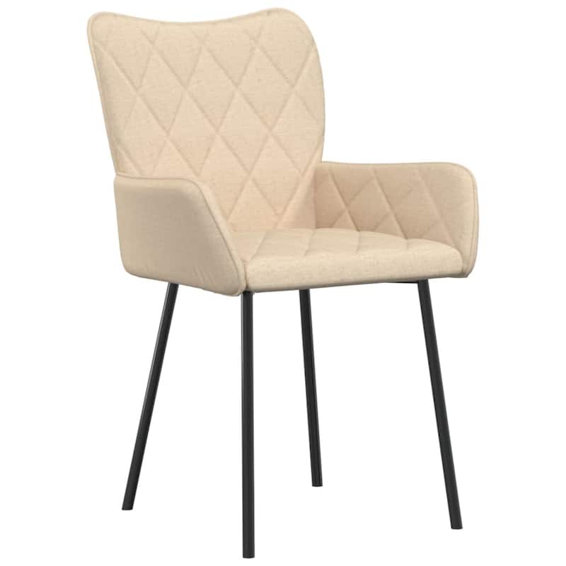 vidaXL Dining Chairs 2 Pcs Accent Upholstered Chair for Living Room Fabric - 21.7" x 22.8" x 32.3"